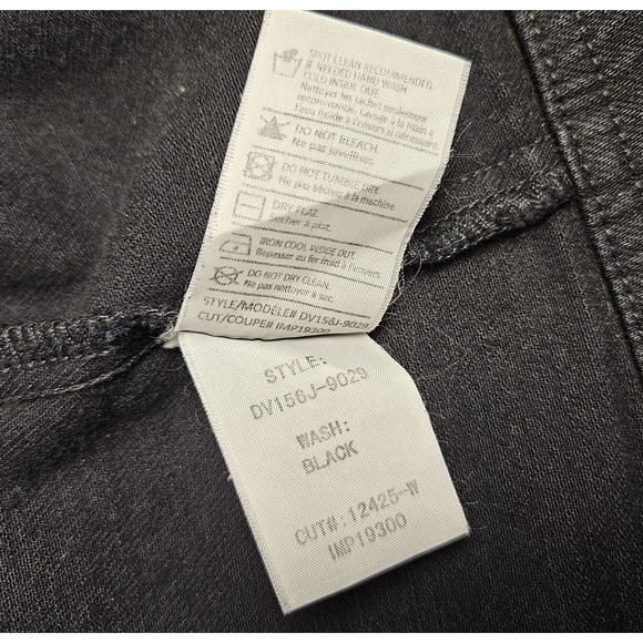 Revolve Vince Coated Denim Moto Jacket Size Small Asymmetrical Snap Waxed Black - Picture 13 of 16